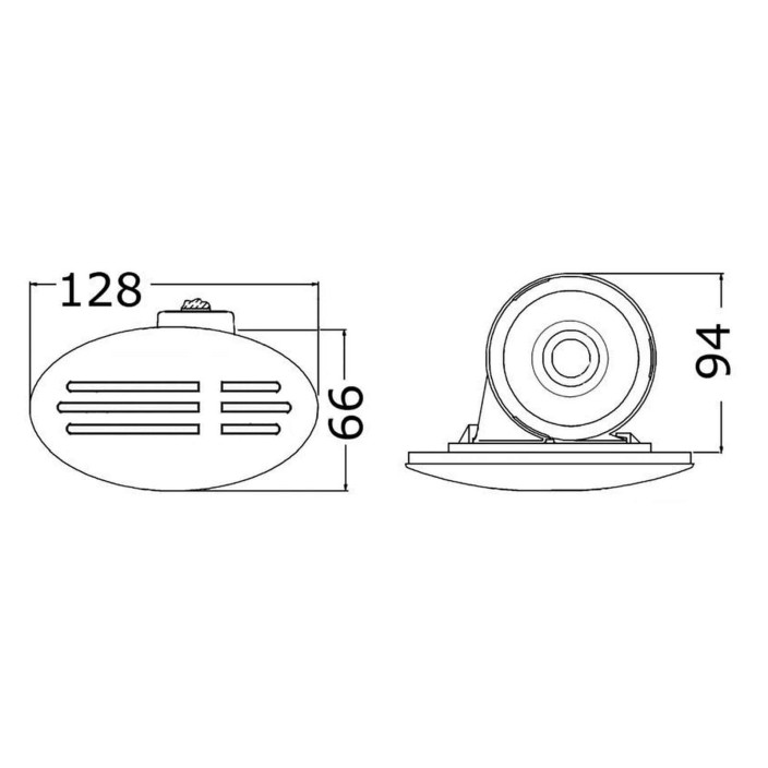 Builtin ABS horn wwhite front panel