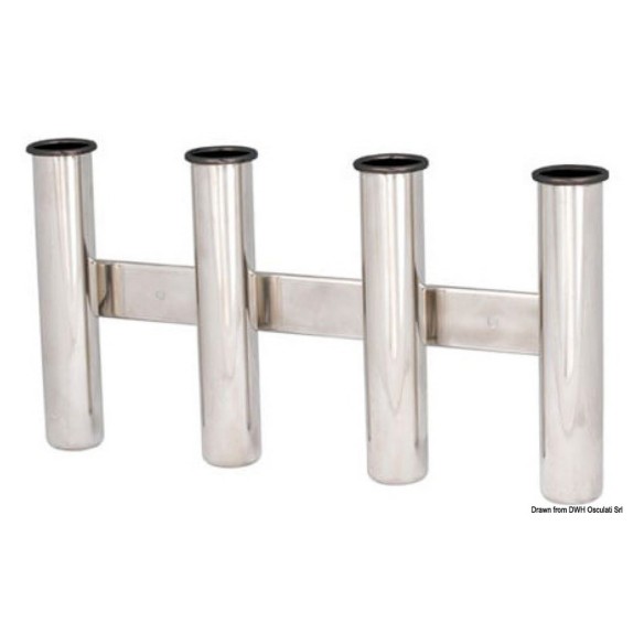 Wall mounting rod holder AISI 316 Nr rods