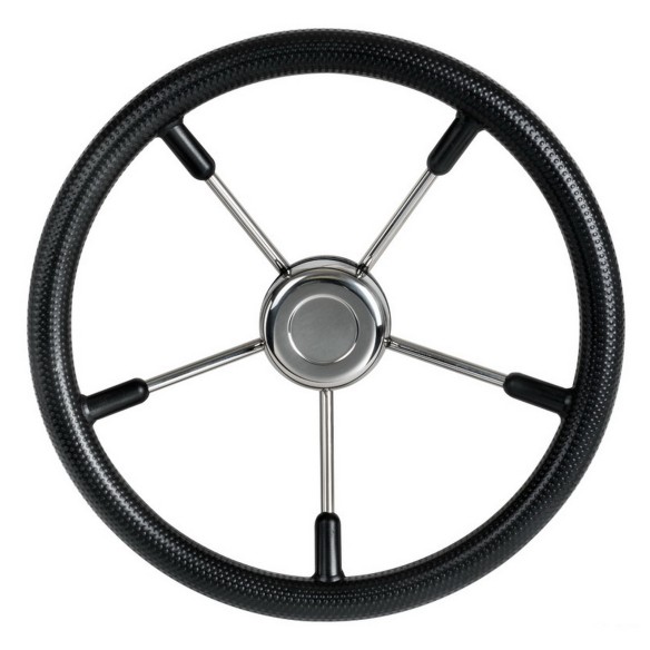 Soft polyurethane steering wheel black 320 mm