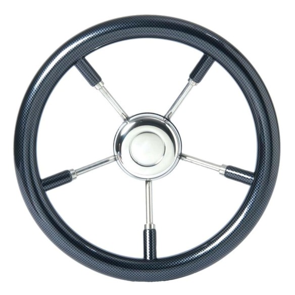 Soft polyurethane steering wheel black 320 mm