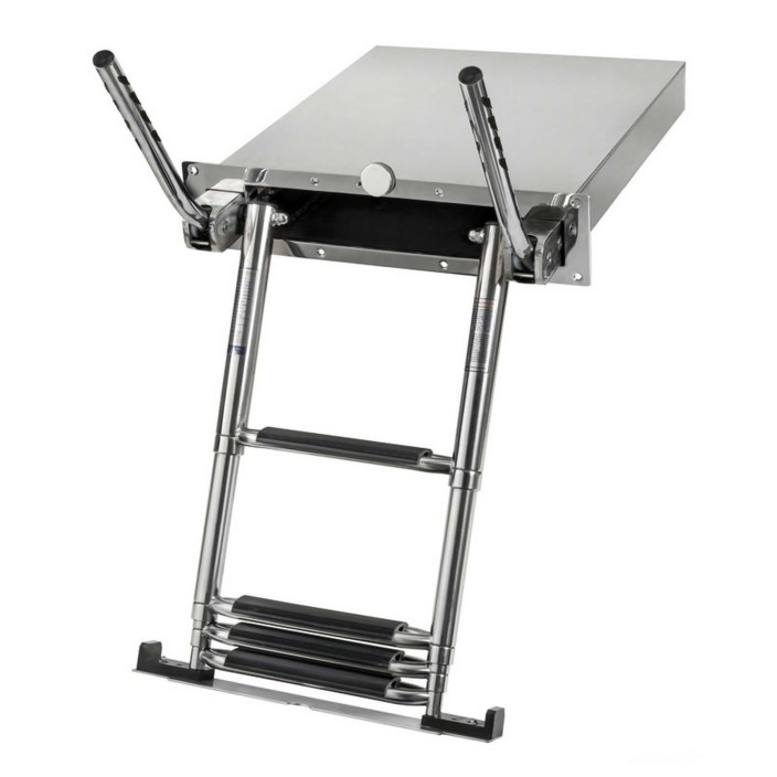 EasyUp built-in telescopic ladder with railings