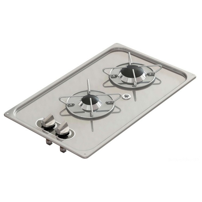 Piano cottura ad incasso in acciaio inox