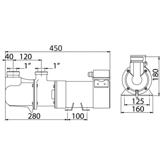 CEM Sbr selfpriming electric pump bronze screw