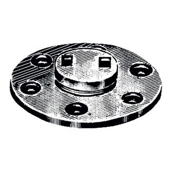Chromed brass water drain plug