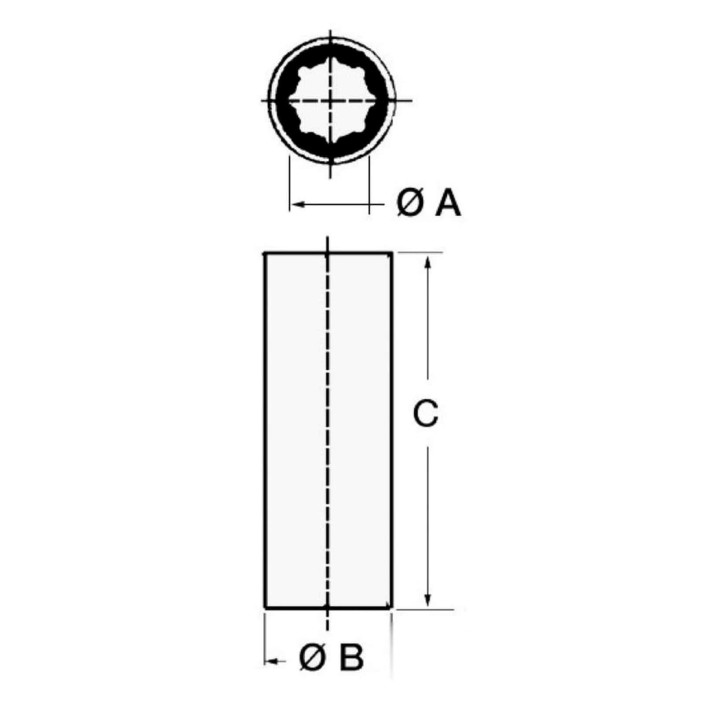 Shaft line bushing 20 mm