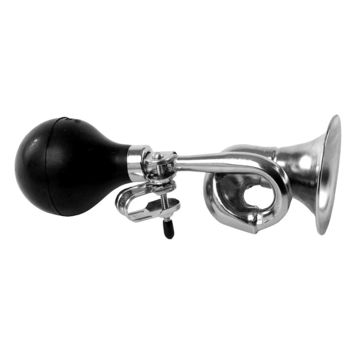 Tromba pera ottone cromato curva