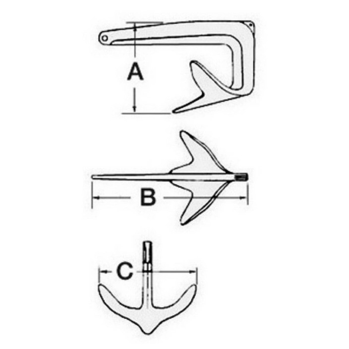 Trefoil Anchor foldable