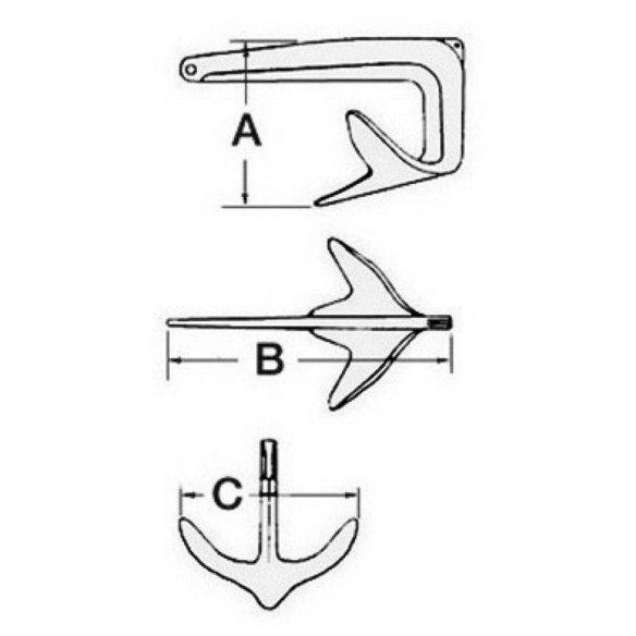 Trefoil Anchor foldable