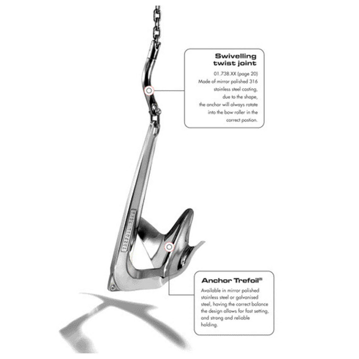 Trefoil anchor AISI 316