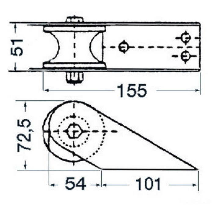SS bow roller
