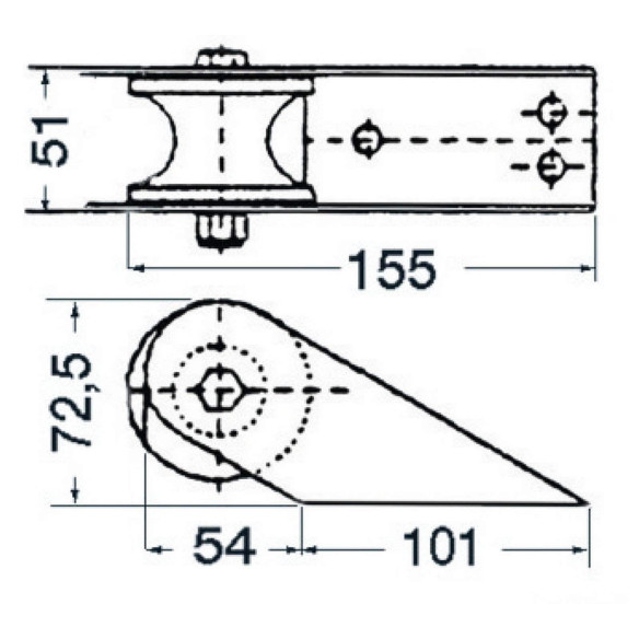 SS bow roller
