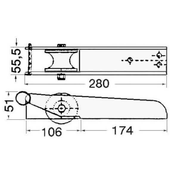 SS bow roller