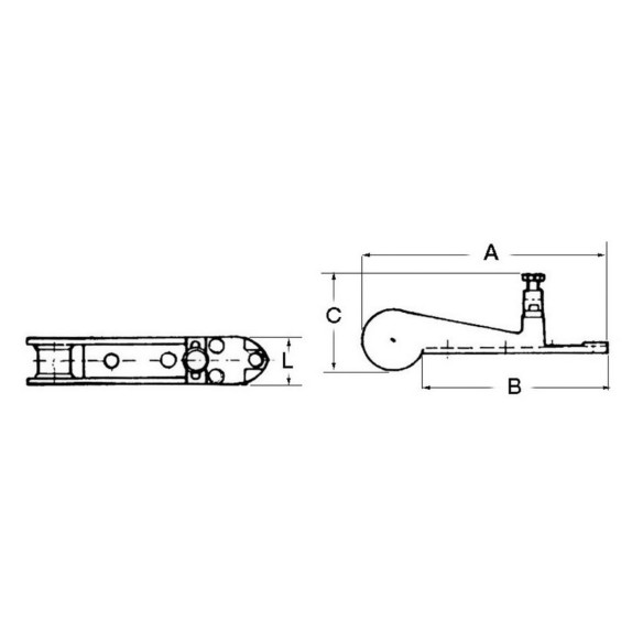 Alloy bow roller with locking