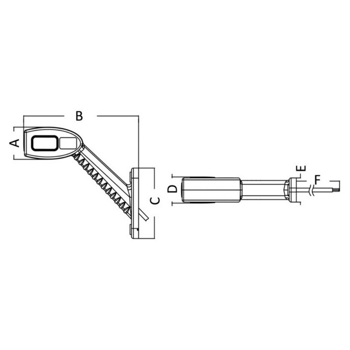 Fanale ingombro LED corpo gomma