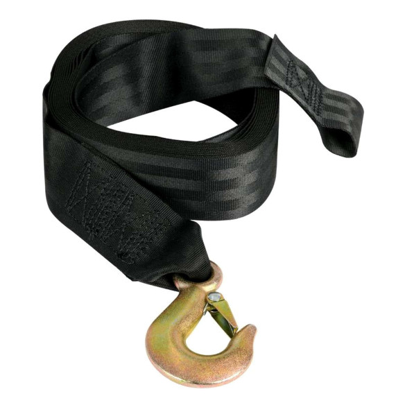 Nylon winch strapshackle