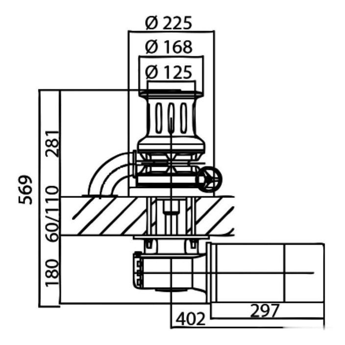 Italwinch Star Plus windlass  gypsy