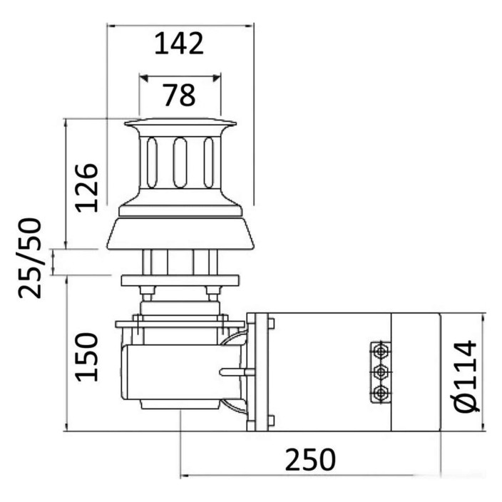 Italwinch Nestor capstan winch