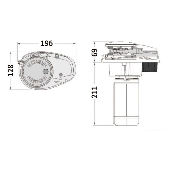 Multipurpose wrench for Lewmar ProSeries