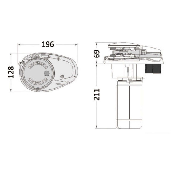 Multipurpose wrench for Lewmar ProSeries