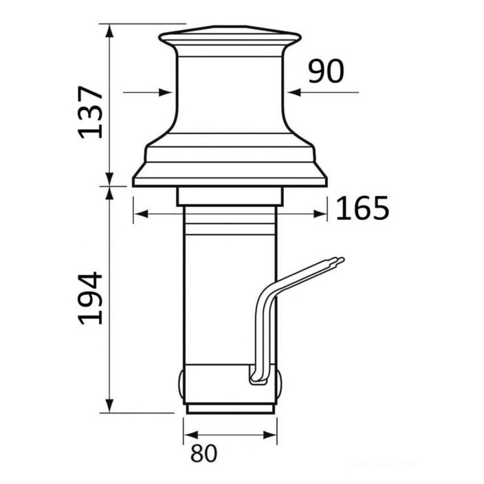 Verricello Lewmar Capstan C3  12 V Salpa ancore