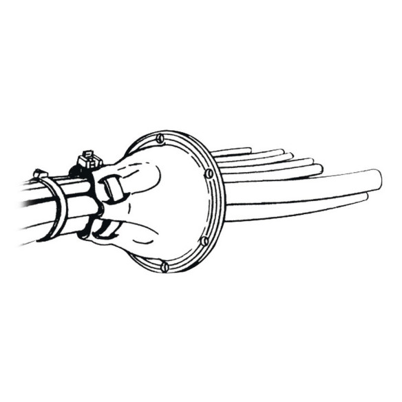 PVC fairlead cradle