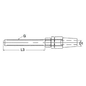 Terminale inox tenditore