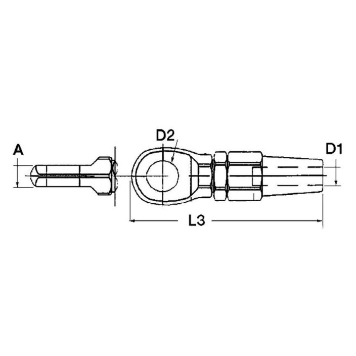 SS eyelet terminal