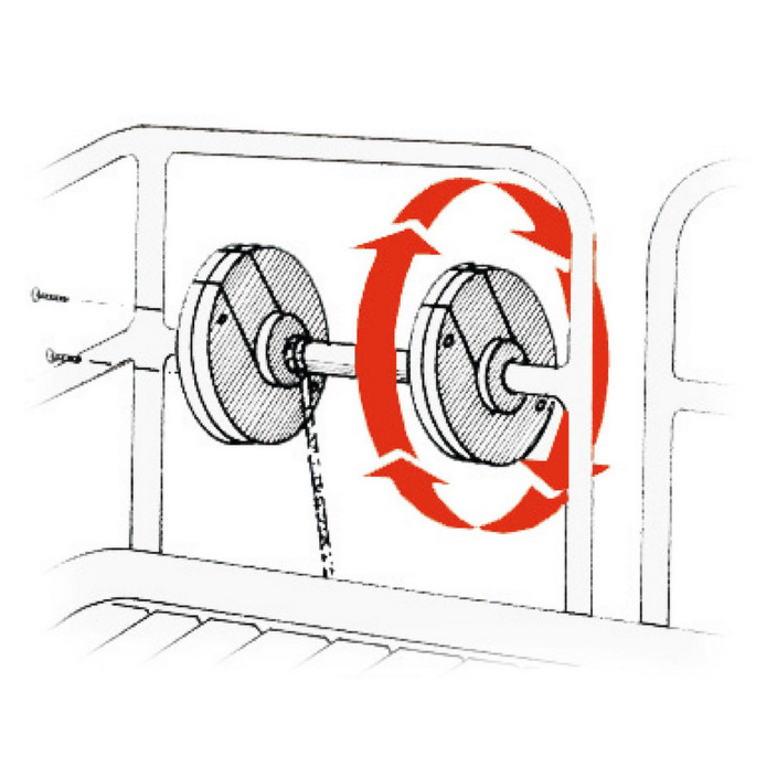 Plastic line drum reel