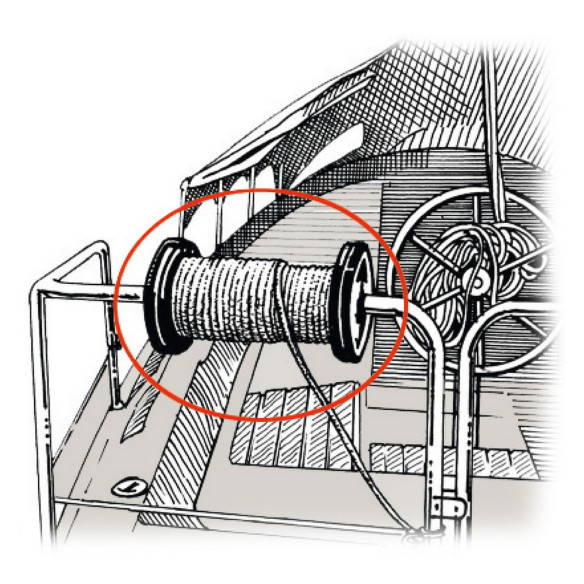 Plastic line drum reel