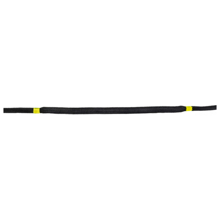 Mooring lines with eye and integrated shock absorber