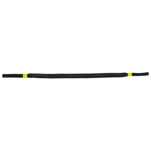 Mooring lines with eye and integrated shock absorber