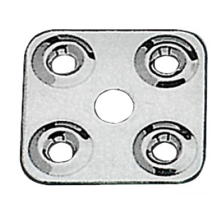 Piastrina fissa cinghie in acciaio inox AISI 316
