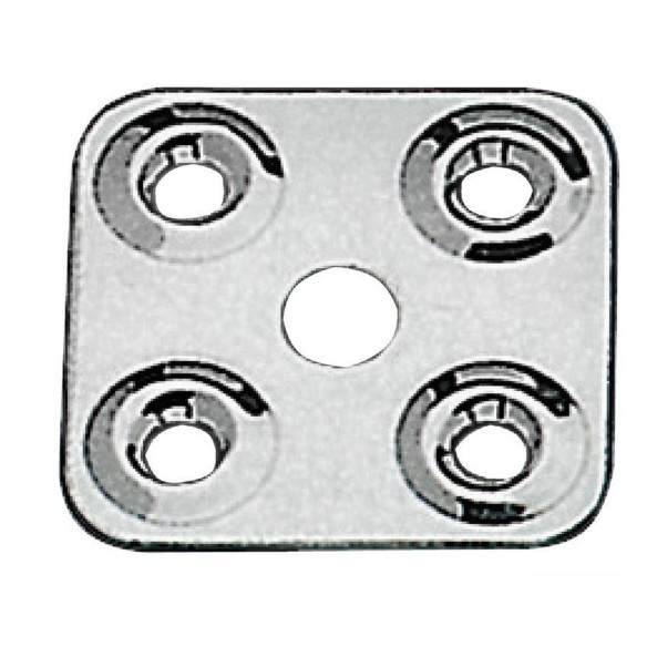 Piastrina fissa cinghie in acciaio inox AISI 316