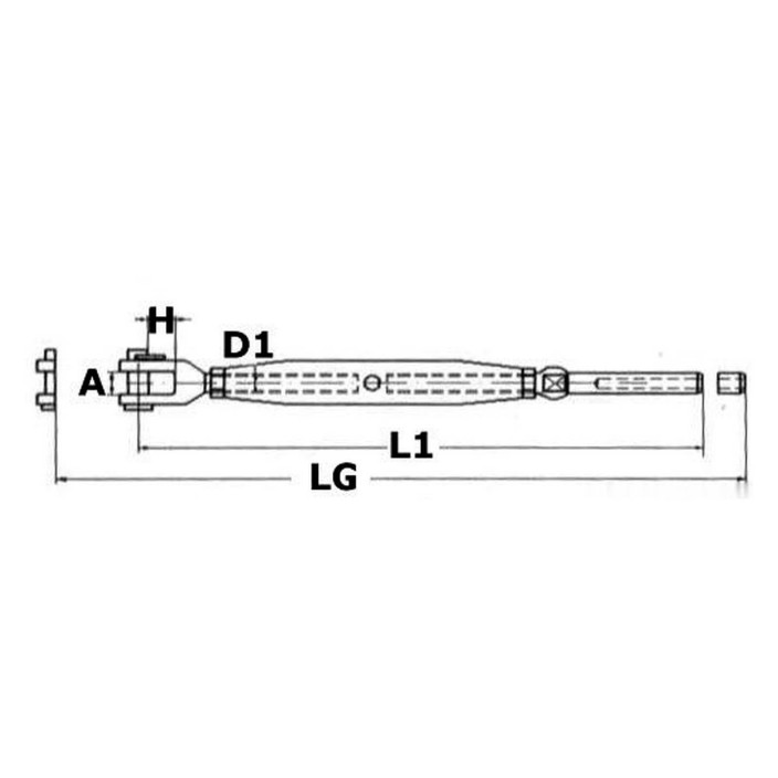 Tenditore inox pressare