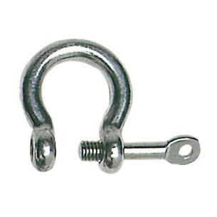Bow schackle with captive pin AISI 316