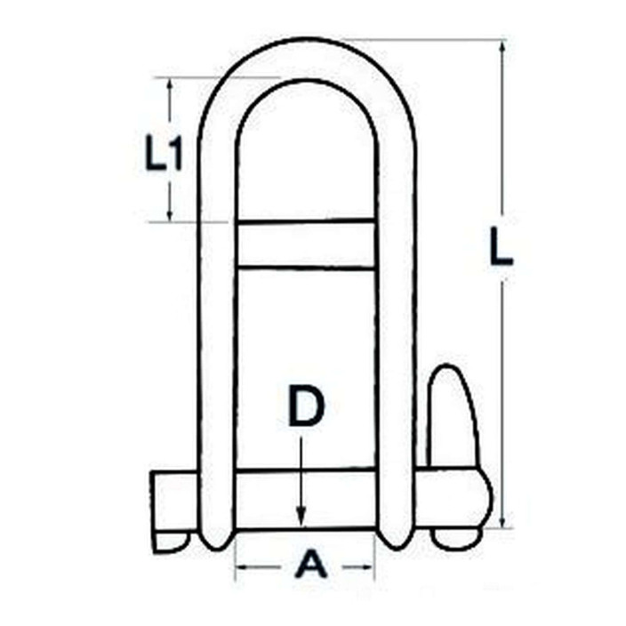 Shackle locking pin AISI 316