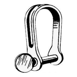 SS short strip shackle 4 mm
