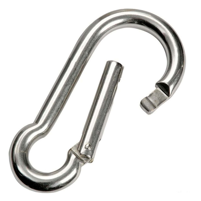 Carabiner hook flush closure AISI 316