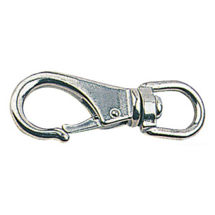 Moschettone inox con girella