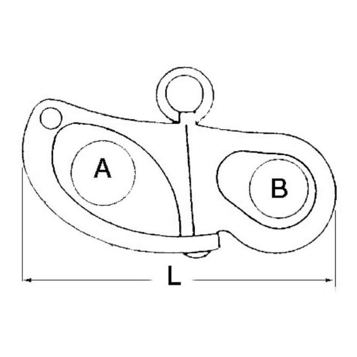 Snapshackle f spinnaker AISI 316