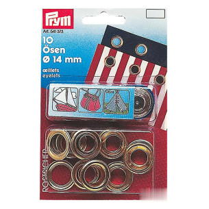 N brass eyelets