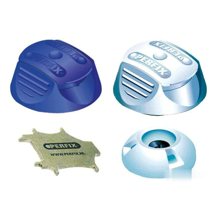 Perfix snap fastener white
