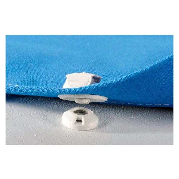 Perfix snap fastener white