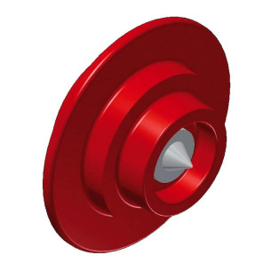 Centering device to align the two parts