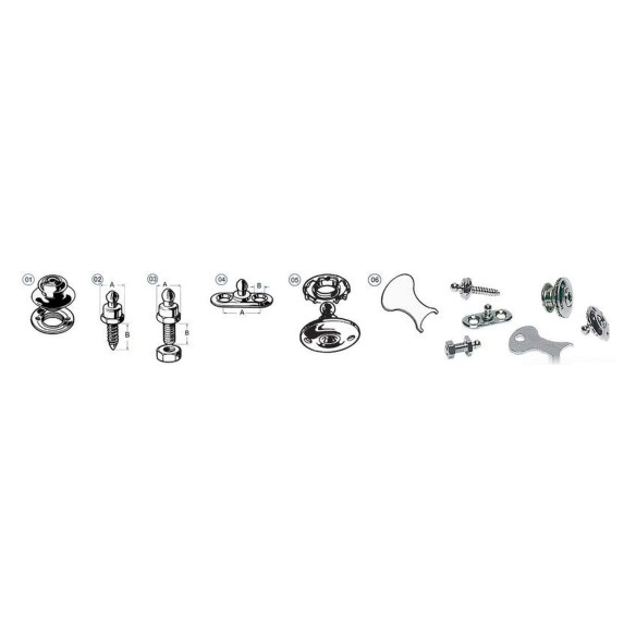 Tomax male fastener pin