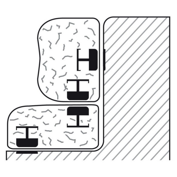 Sistema magnetico ed invisibile di ancoraggio Cuscini FOAM ANCHOR