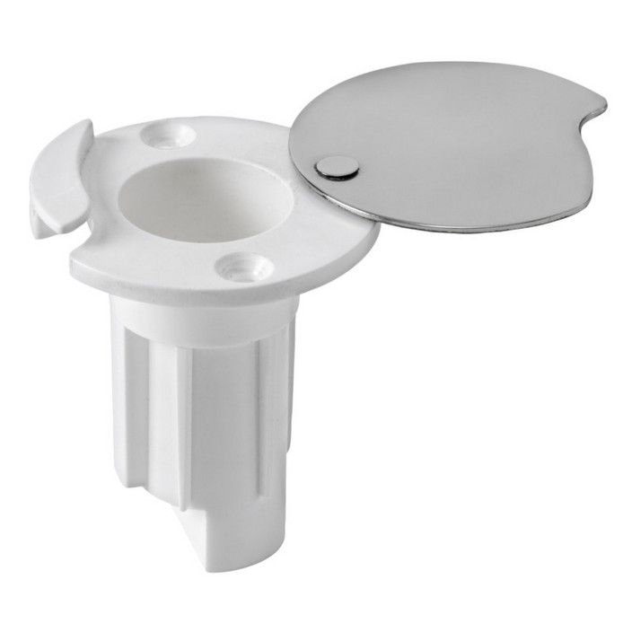 Flat base pullout pole
