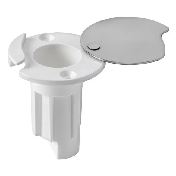 Flat base pullout pole