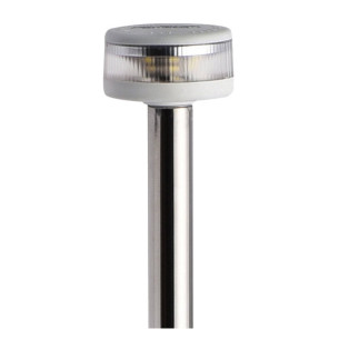 Foldable pole light with hidden wires