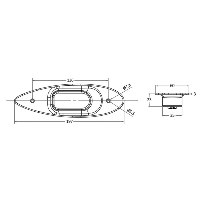 Evoled Eye navigations lights redgreen